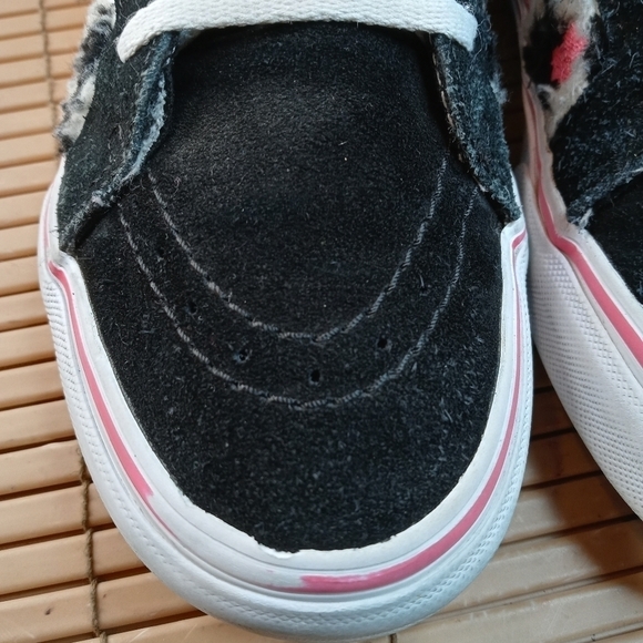 VANS Off The Wall Skateboarding Shoes. Black suede. 3 Dimension Checkerboard bla - Picture 5 of 11